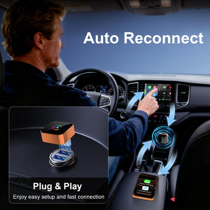 KULGR™️ 2026 Wireless CarPlay Adapter for iPhone/Android