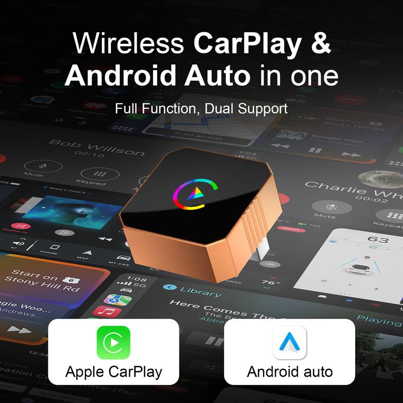 KULGR™️ 2026 Wireless CarPlay Adapter for iPhone/Android