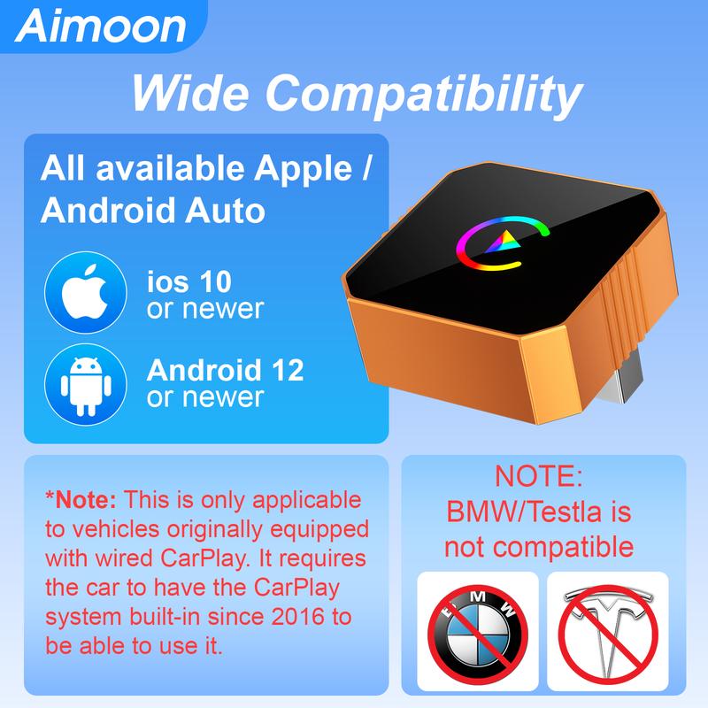KULGR™️ 2026 Wireless CarPlay Adapter for iPhone/Android